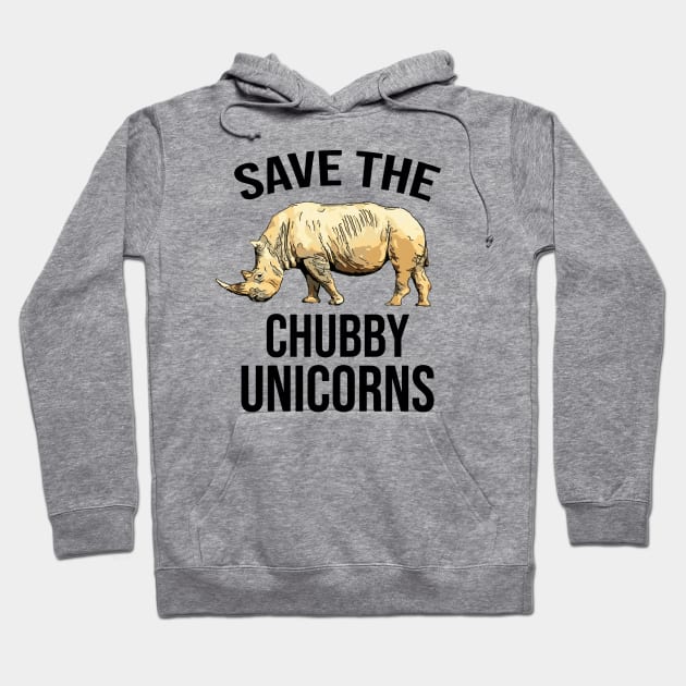 Save Rhino the Chubby Unicorns Hoodie by ardp13